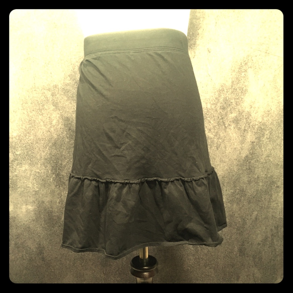 Soft Cotton Black Skirt from LOFT